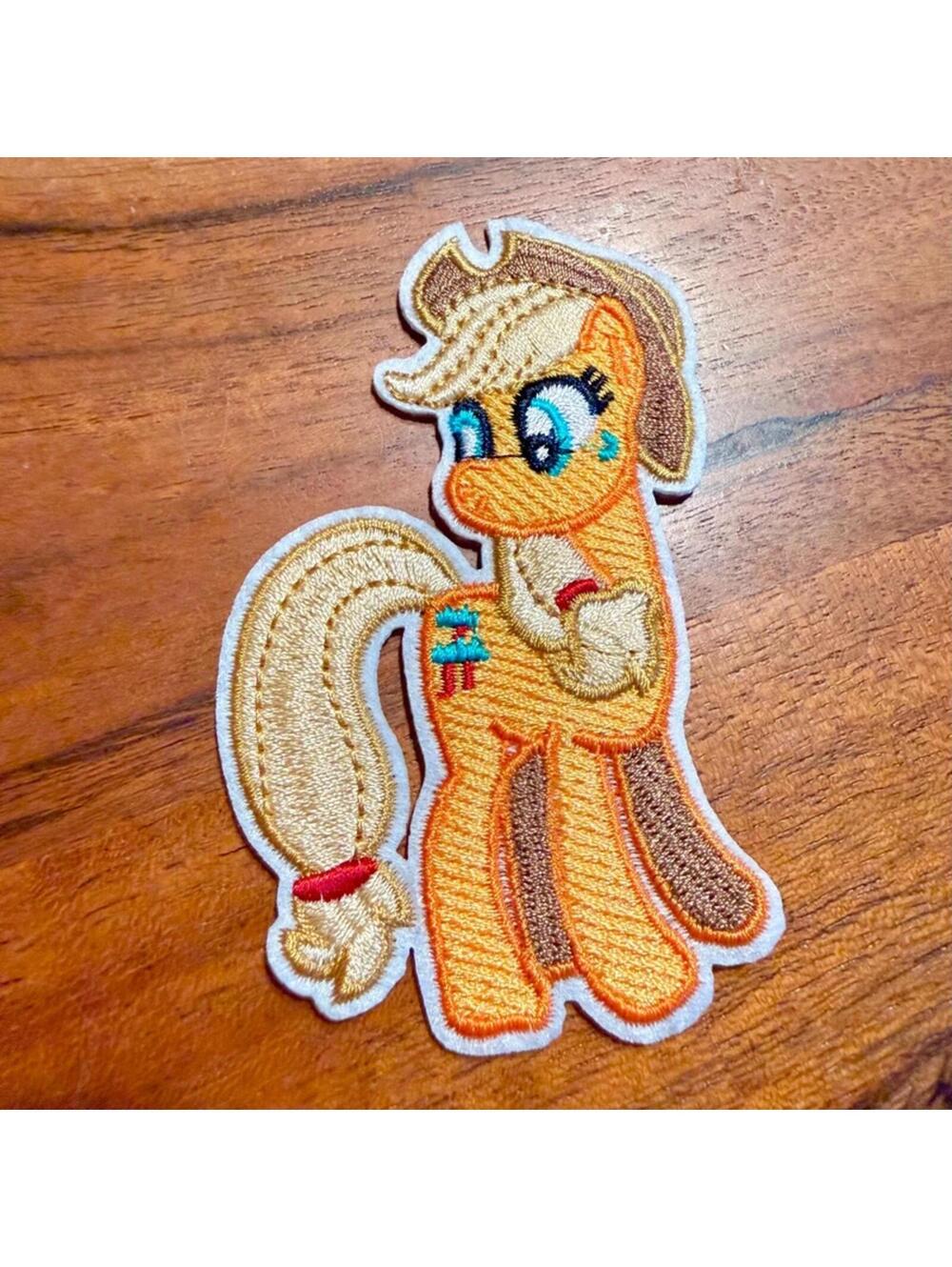 NWT My Little Pony Patch Applejack Cowboy Hat Horse, Kawaii Iron On
